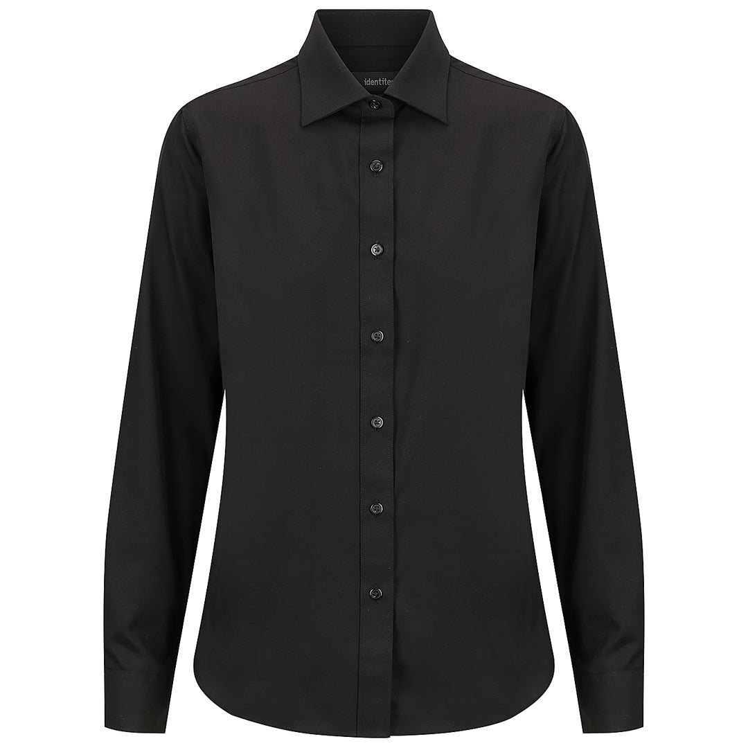 Identitee The Kingston Shirt | Ladies | Long Sleeve Black Shirts & Tops