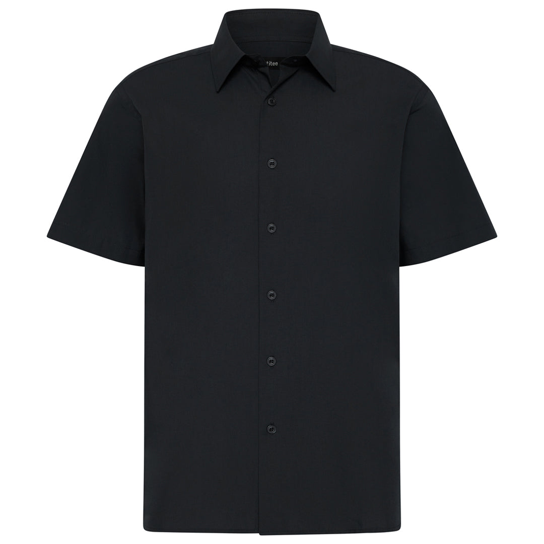 Identitee The Blake Shirt | Mens | Short Sleeve Black Shirts & Tops