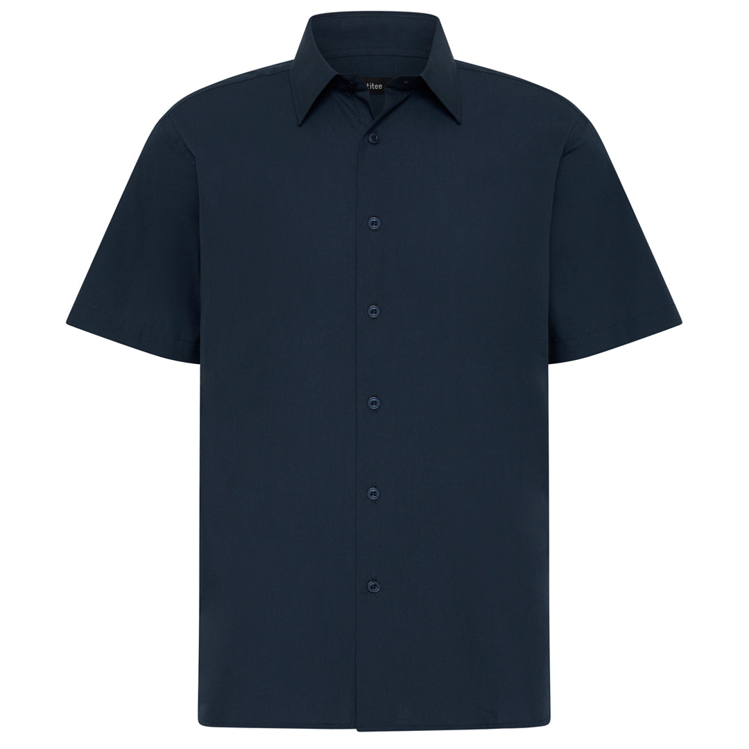Identitee The Blake Shirt | Mens | Short Sleeve Navy Shirts & Tops
