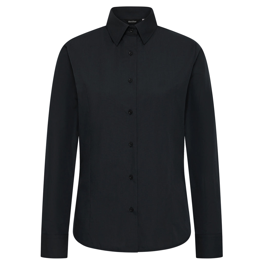 Identitee The Blake Shirt | Ladies | Long Sleeve Black Shirts & Tops