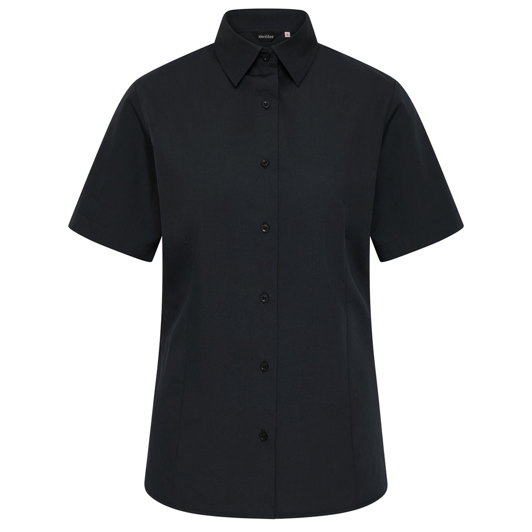 Identitee The Blake Shirt | Ladies | Short Sleeve Black Shirts & Tops