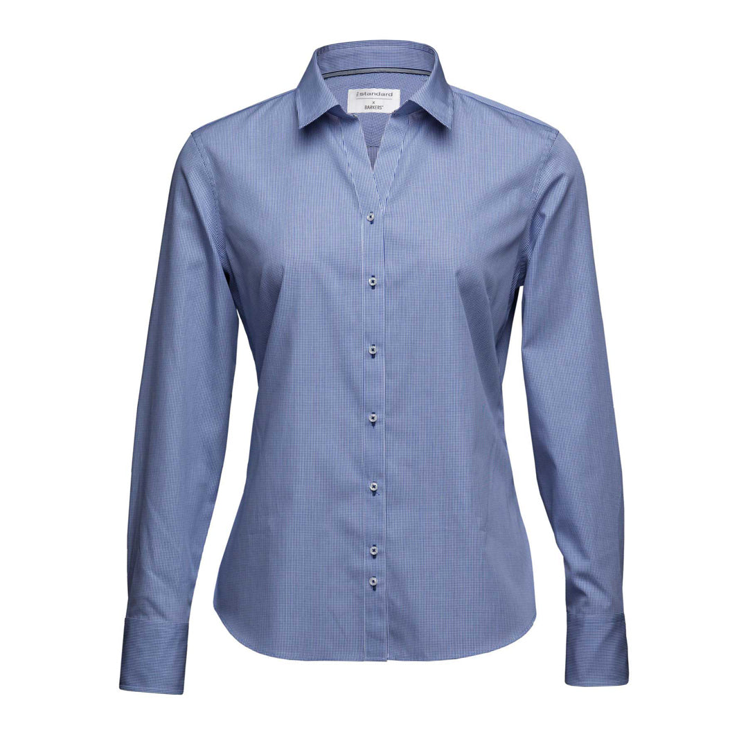 Barkers The Fremont Shirt | Ladies Navy/White Shirts & Tops
