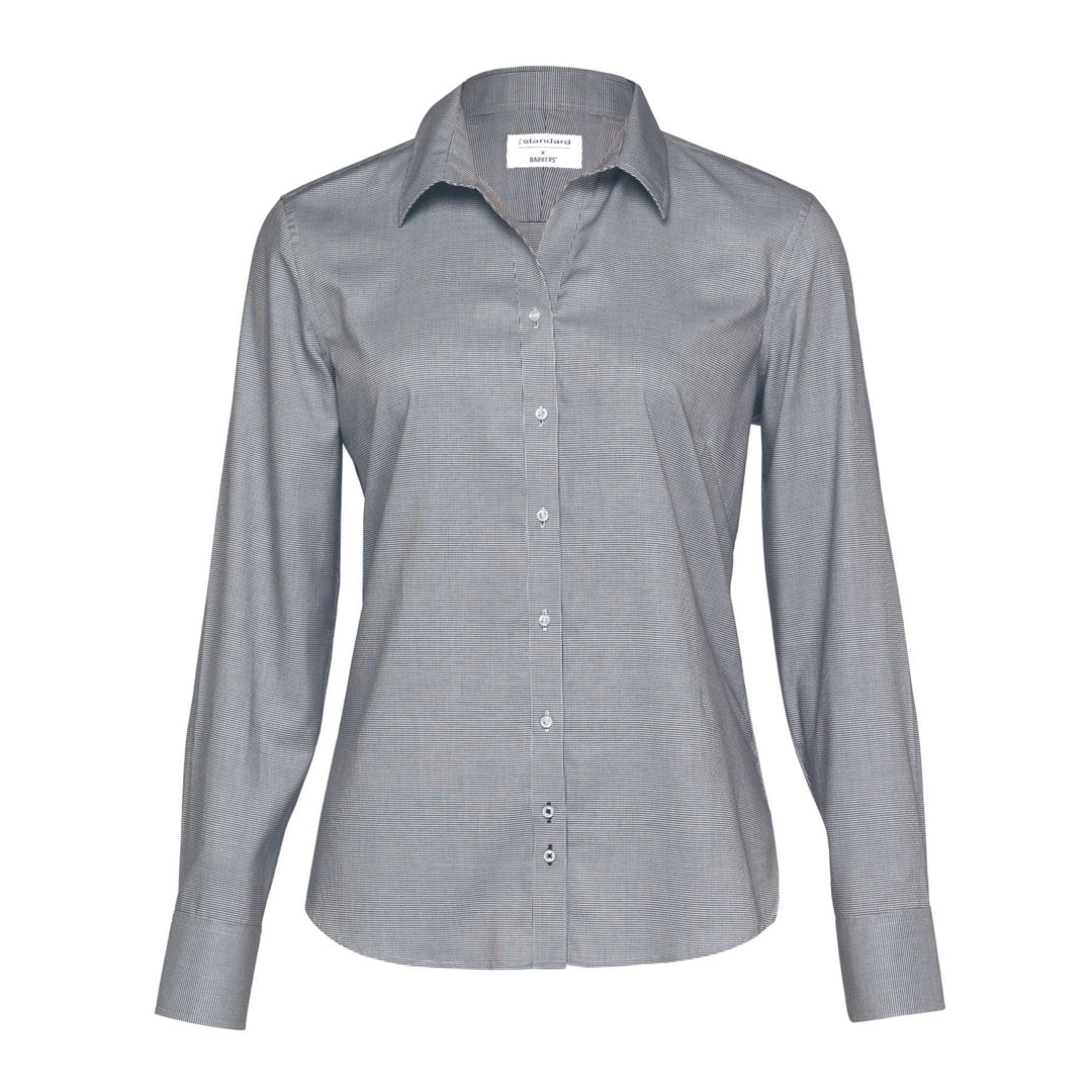 Barkers The Norfolk Shirt | Ladies Grey Shirts & Tops
