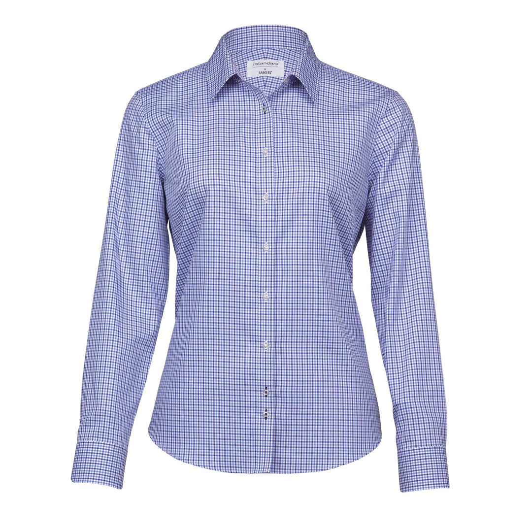 Barkers The Stamford Shirt | Ladies Navy/White Shirts & Tops