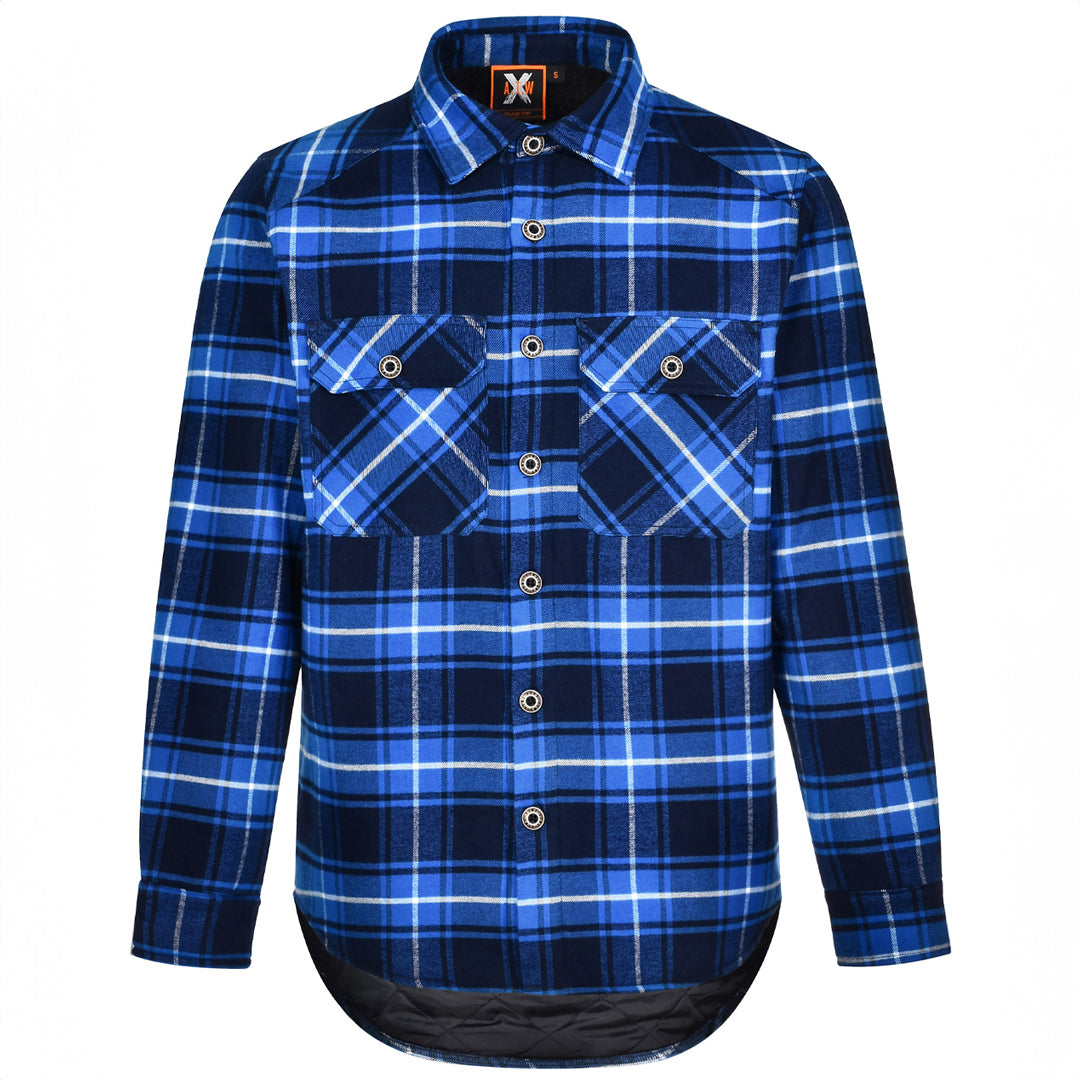 Winning Spirit The Classic Flannel Jacket | Adults Navy/Royal Coats & Jackets