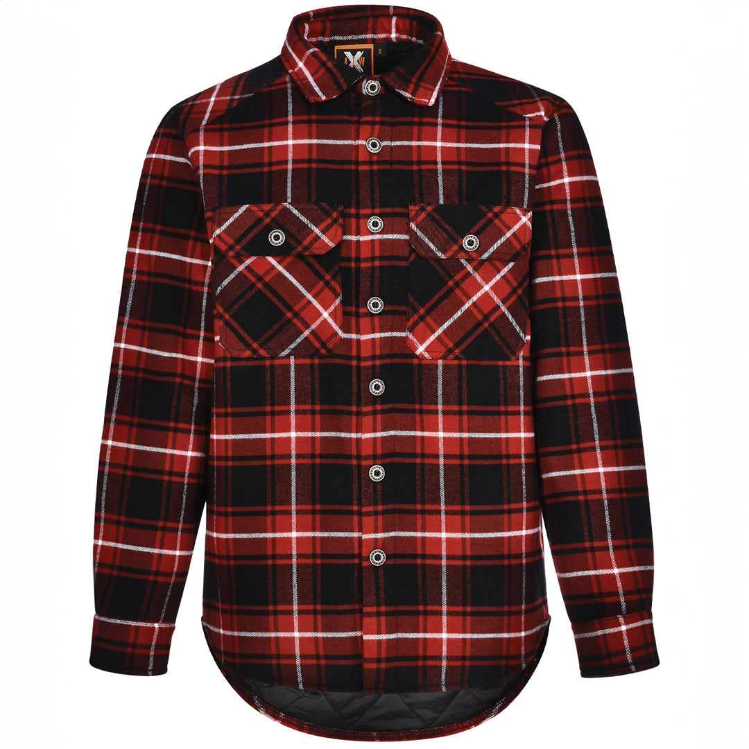 Winning Spirit The Classic Flannel Jacket | Adults Black/Wine Coats & Jackets