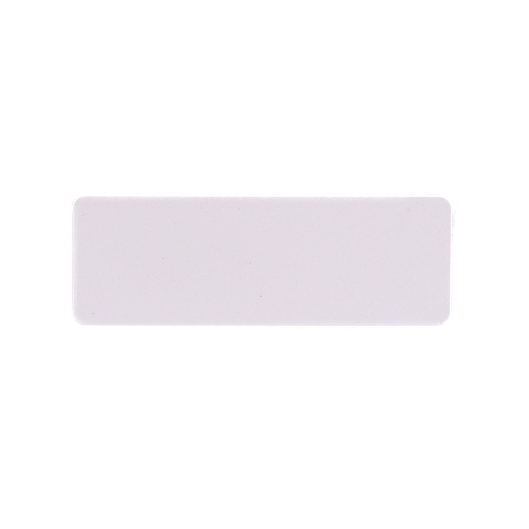 House of Uniforms The Plastic Name Badge | Pin or Magnet Fitting White Branding