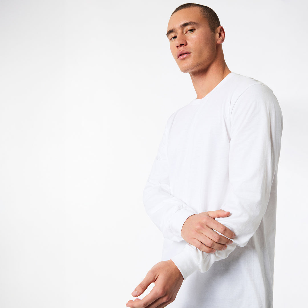 American Apparel The Fine Jersey Tee | Long Sleeve | Adults Shirts & Tops