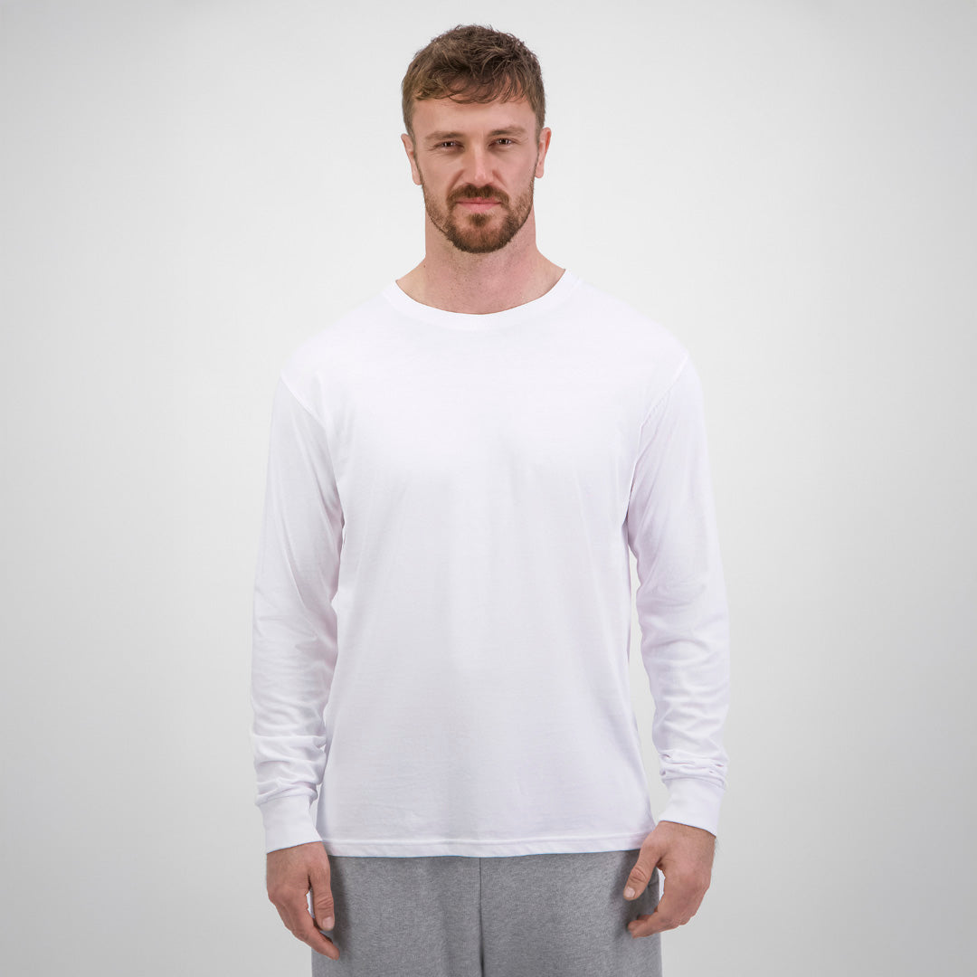 Goodmates The Basis Tee | Long Sleeve | Mens White Shirts & Tops