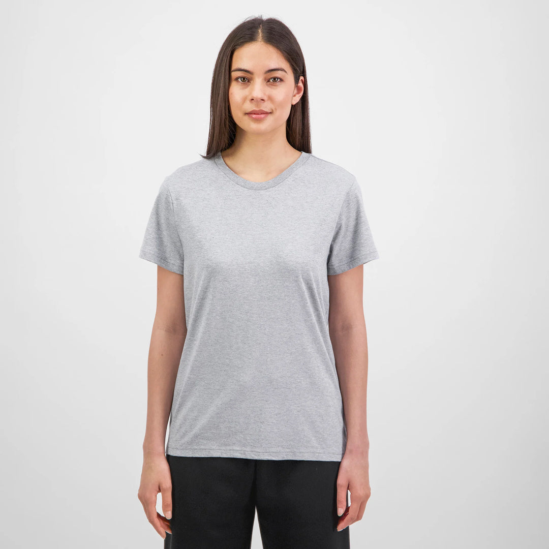 Goodmates The Basis Tee | Short Sleeve | Ladies Grey Marle Shirts & Tops