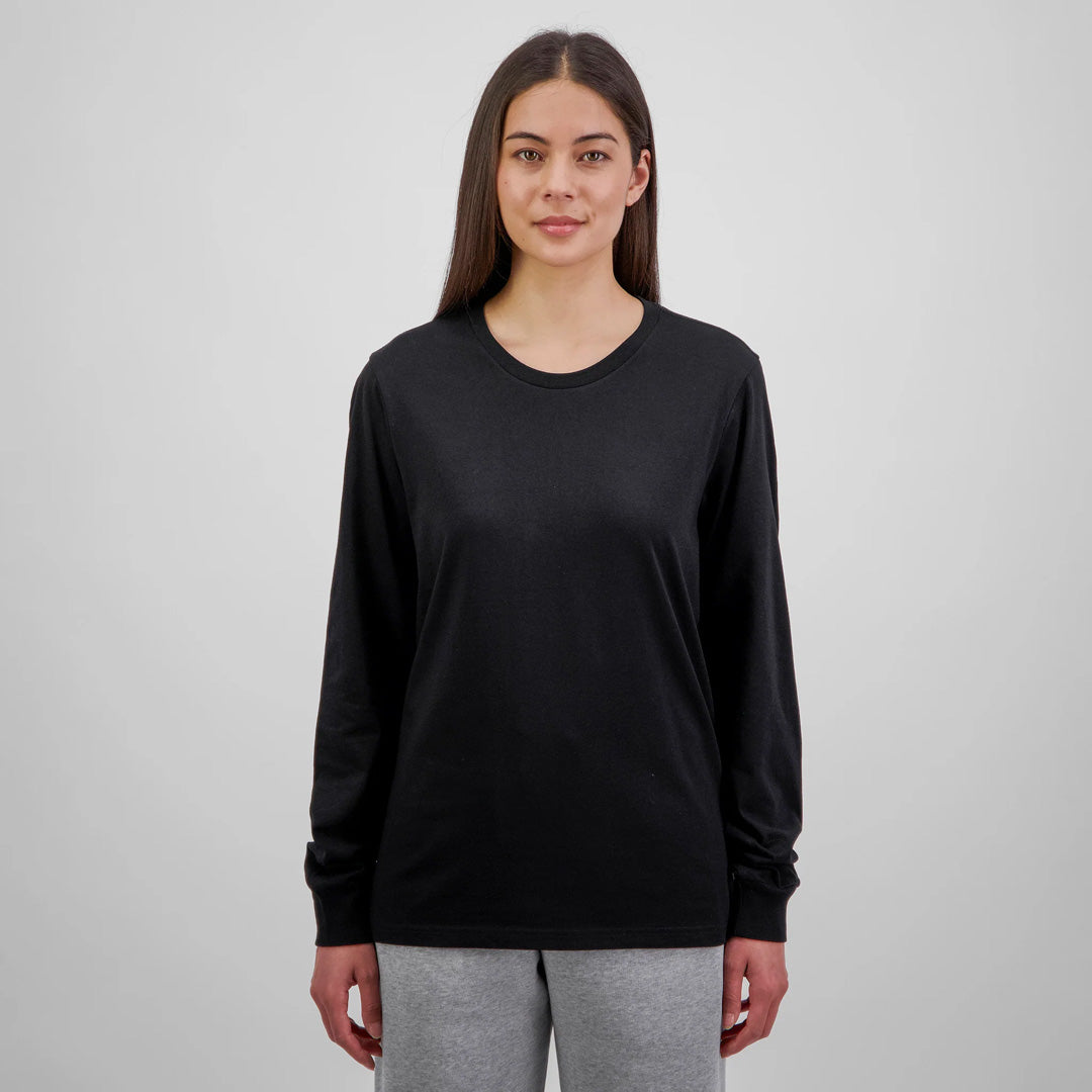 Goodmates The Basis Tee | Long Sleeve | Ladies Black Shirts & Tops