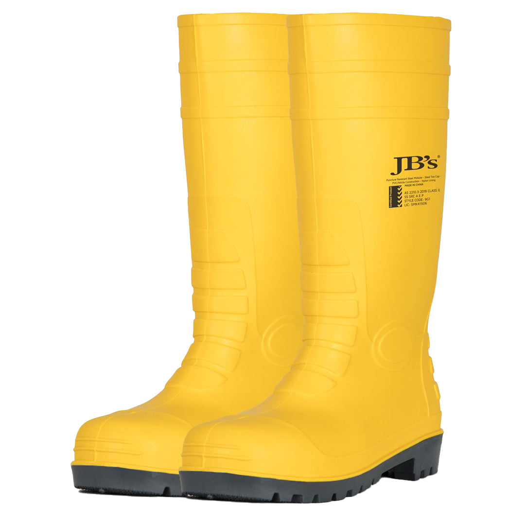 Jbs Wear The Steel Toe Cap & Plate Gumboot | Adults Yellow Shoes