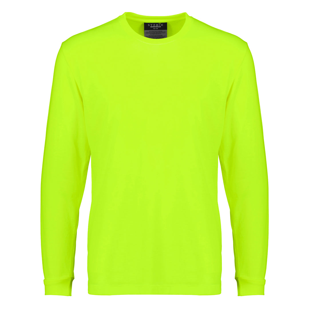 Syzmik The Hi Vis Tee | Long Sleeve Yellow Shirts & Tops