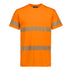 Syzmik The Hi Vis Segmented Tape Cotton Tee | Adults Orange Work Safety Protective Gear
