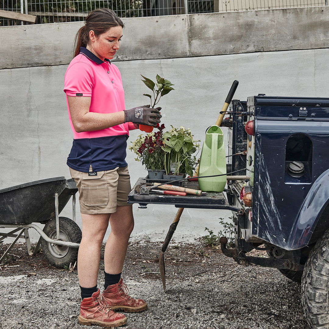 Syzmik The Basic Hi Vis Polo | Ladies | Short Sleeve Shirts & Tops