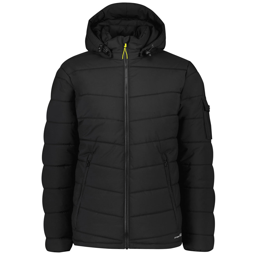 Streetworx The Hooded Puffer Jacket | Unisex Black Coats & Jackets