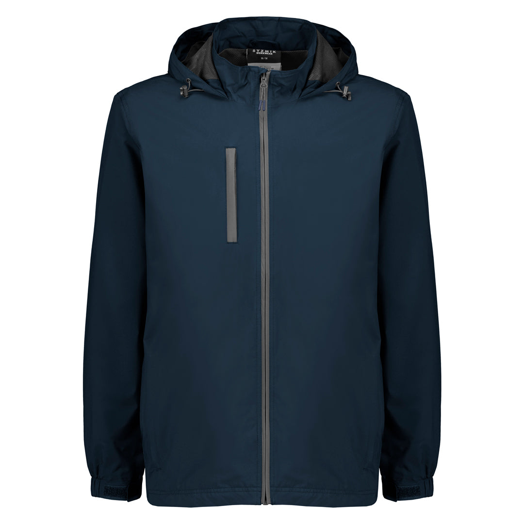 Syzmik The Packable Rain Jacket | Adults Navy Coats & Jackets