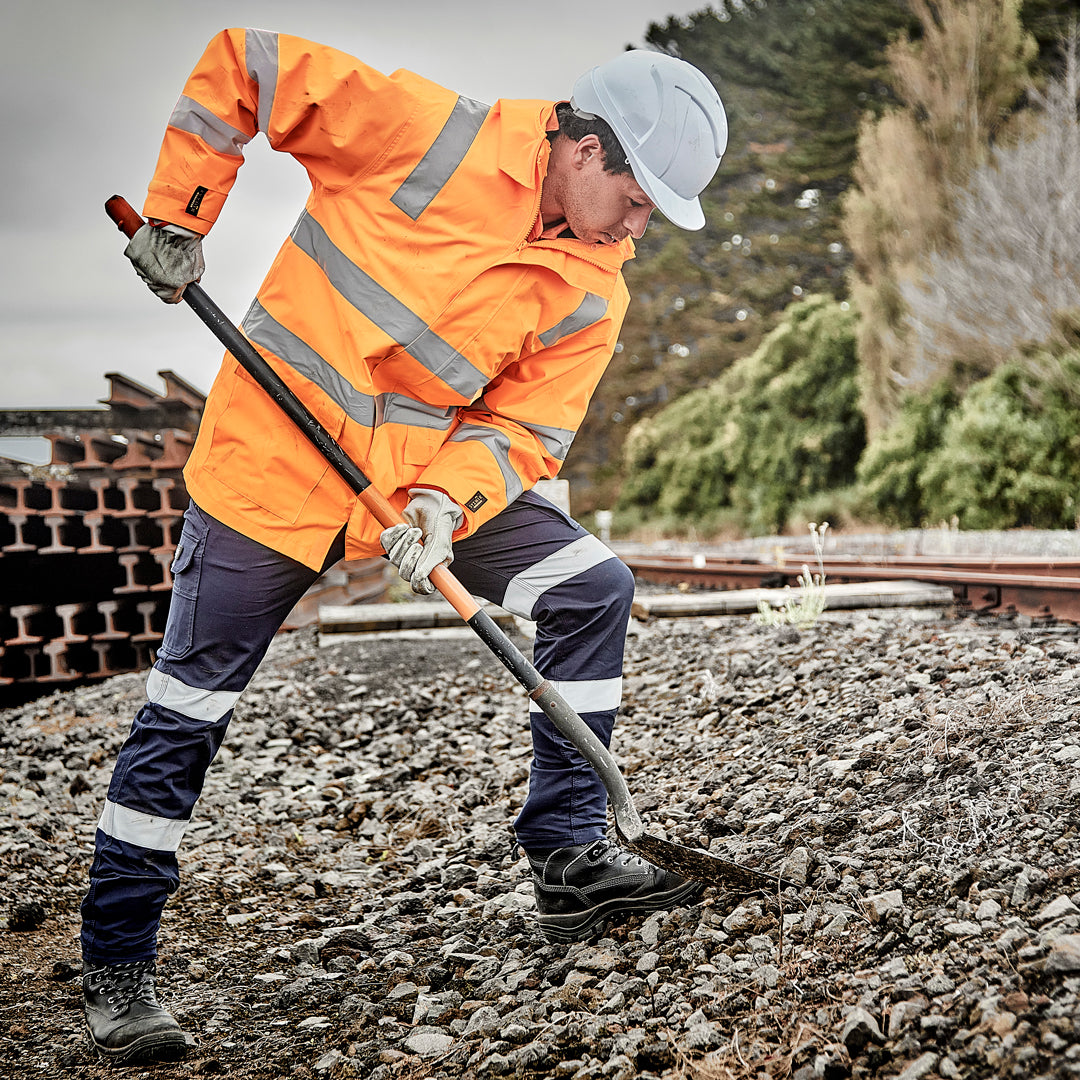 Syzmik The Hi Vis Vic Rail Waterproof Jacket | Adults Work Safety Protective Gear