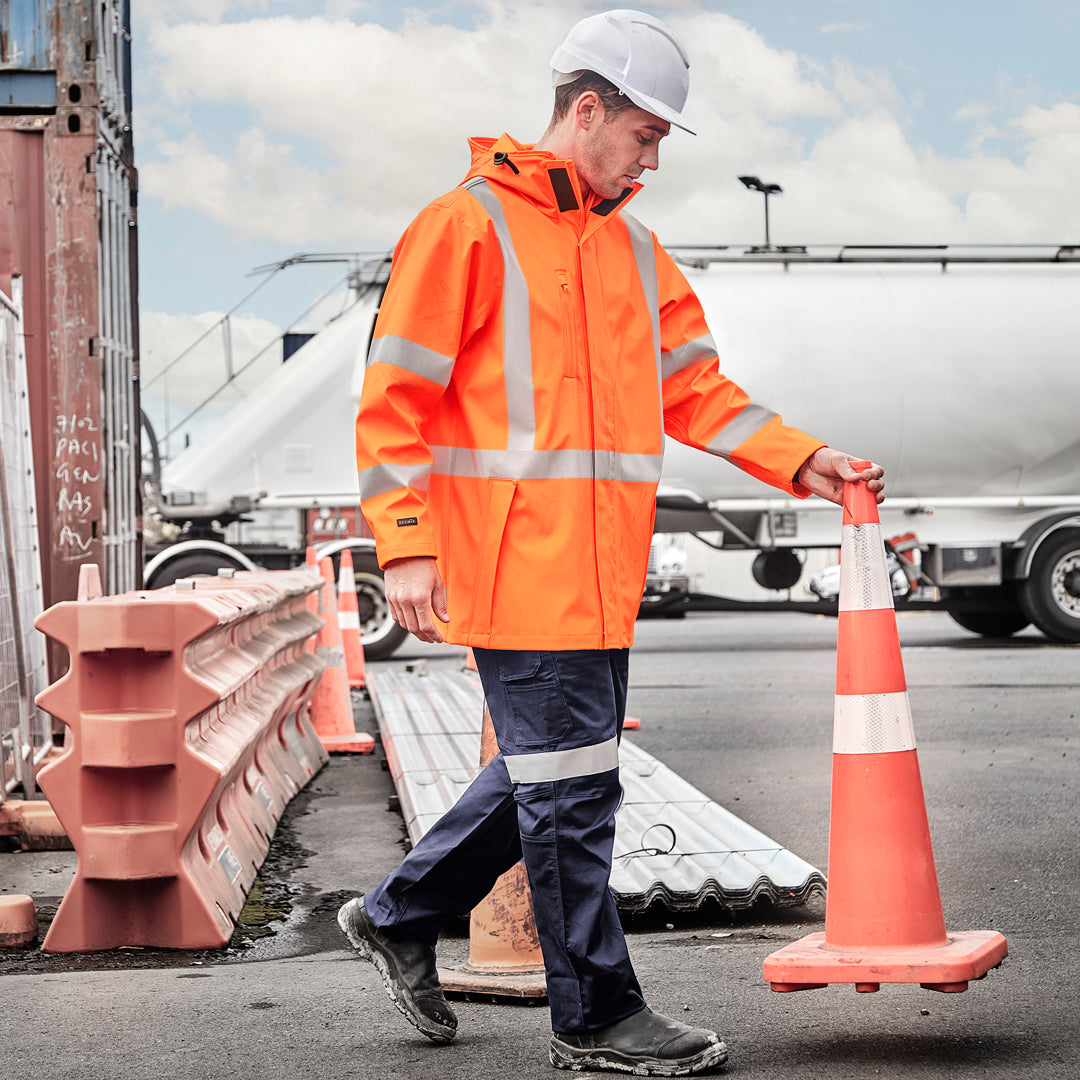 Syzmik The Hi Vis X Back Heavy Duty Jacket | Adults Work Safety Protective Gear