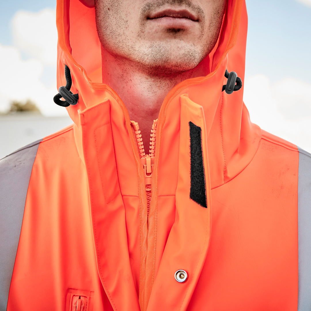 Syzmik The Hi Vis X Back Heavy Duty Jacket | Adults Work Safety Protective Gear