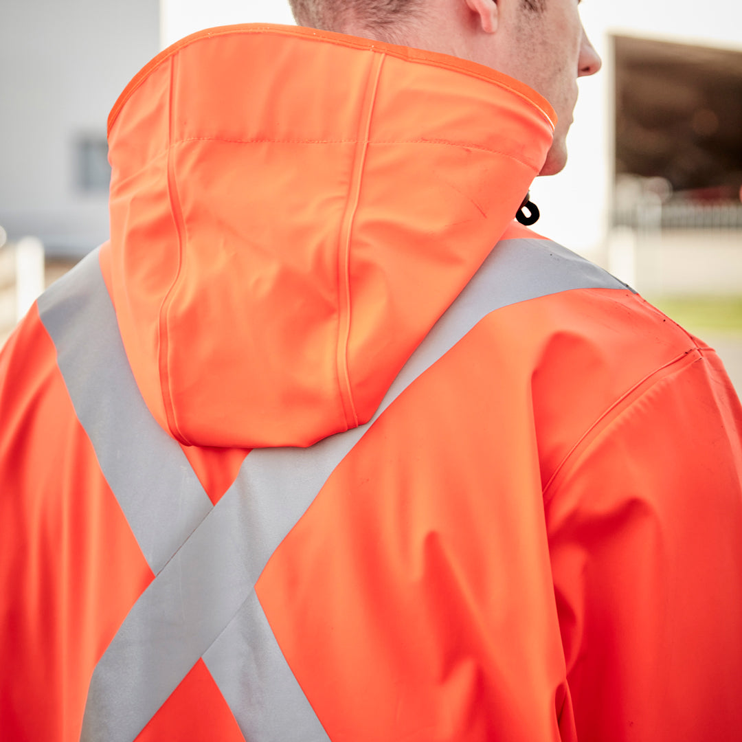 Syzmik The Hi Vis X Back Heavy Duty Jacket | Adults Work Safety Protective Gear
