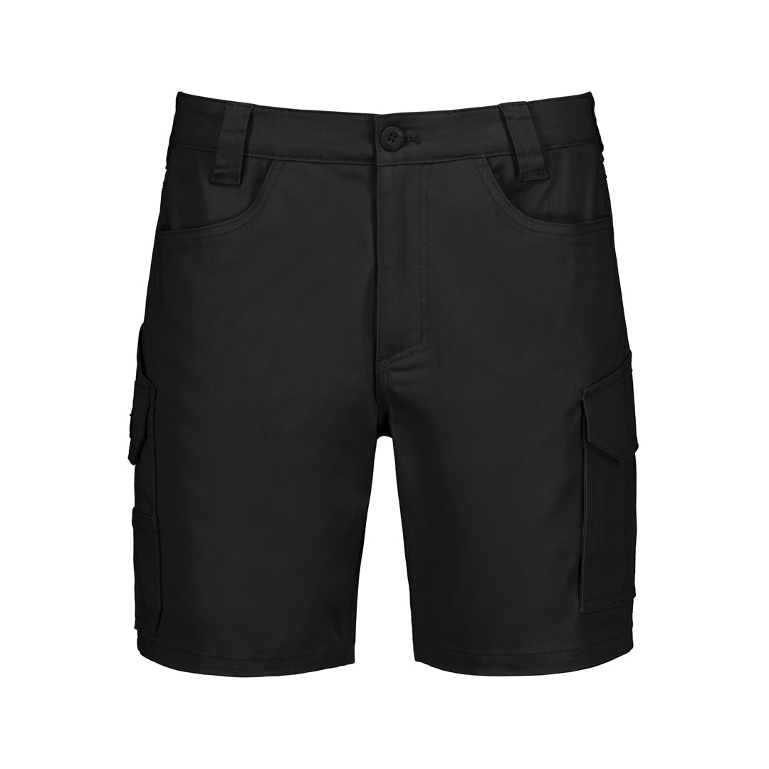 Syzmik The Essential Stretch Cargo Short | Mens Black Shorts