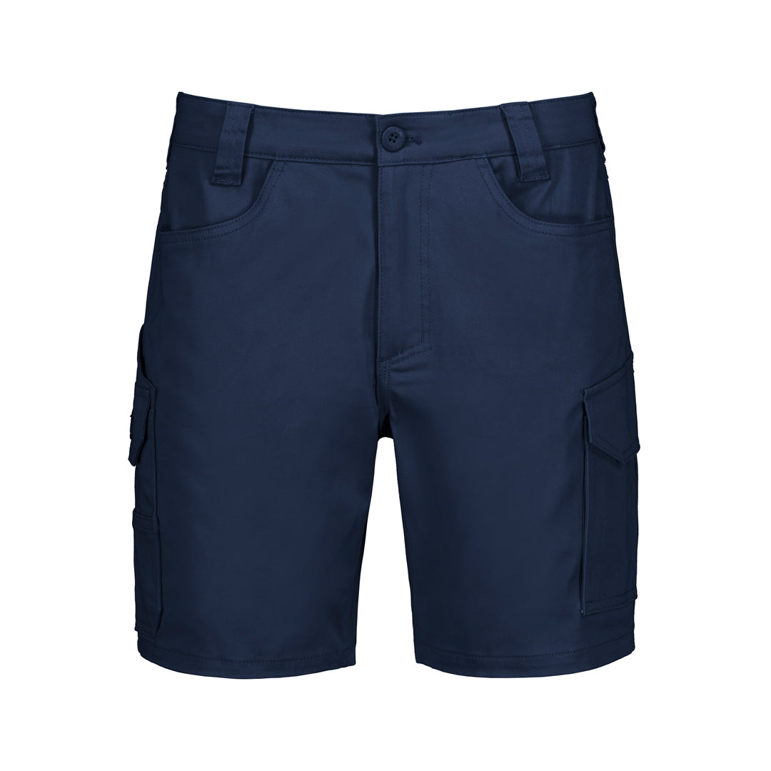 Syzmik The Essential Stretch Cargo Short | Mens Navy Shorts