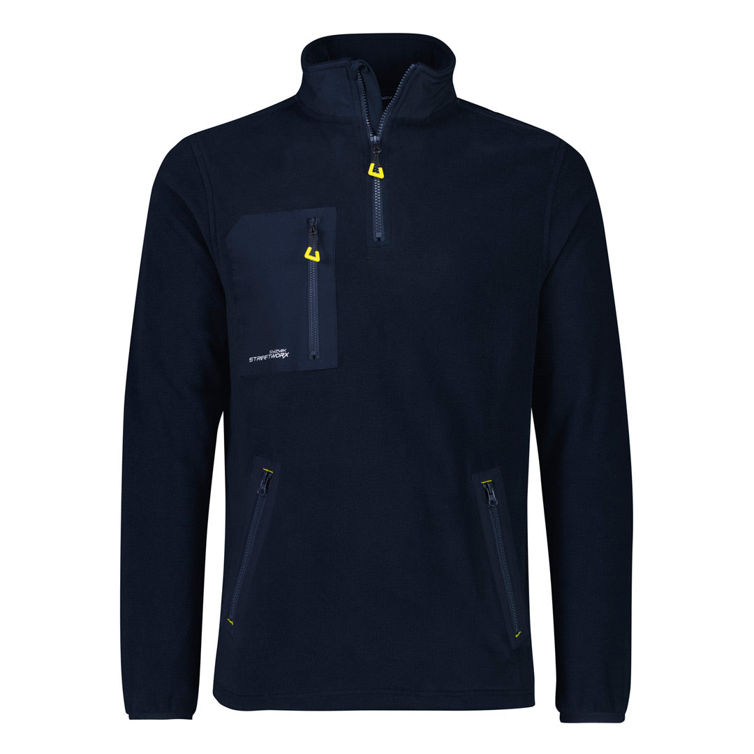 Streetworx The Lightweight Zip Polar Fleece Jumper | Adults Navy Shirts & Tops