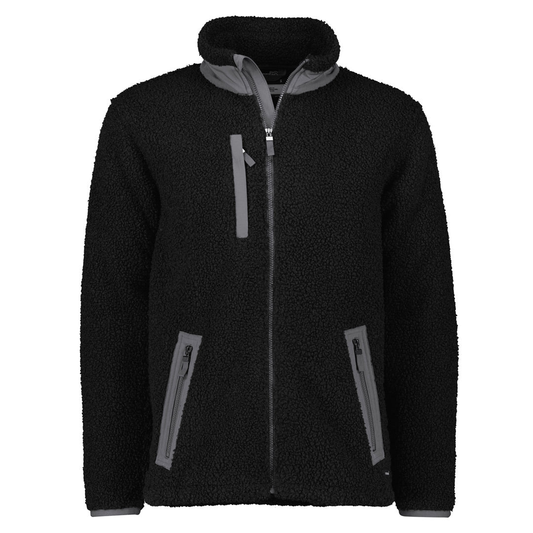 Streetworx The Full Zip Boucle Fleece Jacket | Adults Black Shirts & Tops