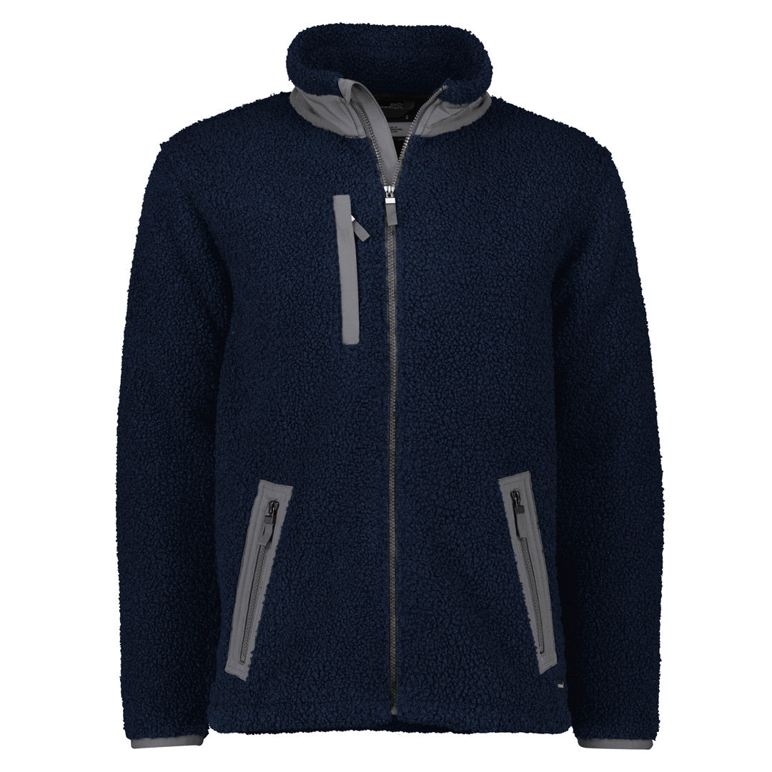 Streetworx The Full Zip Boucle Fleece Jacket | Adults Navy Shirts & Tops