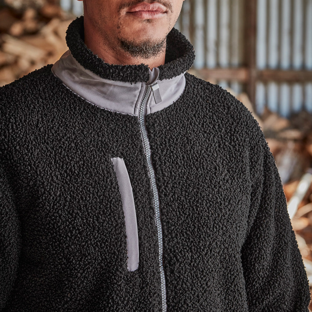Streetworx The Full Zip Boucle Fleece Jacket | Adults Shirts & Tops