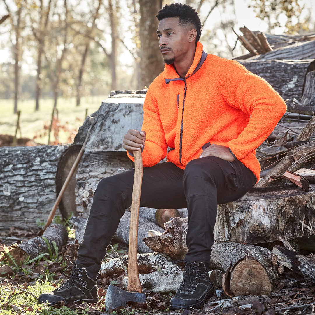 Streetworx The Full Zip Boucle Fleece Jacket | Adults Shirts & Tops