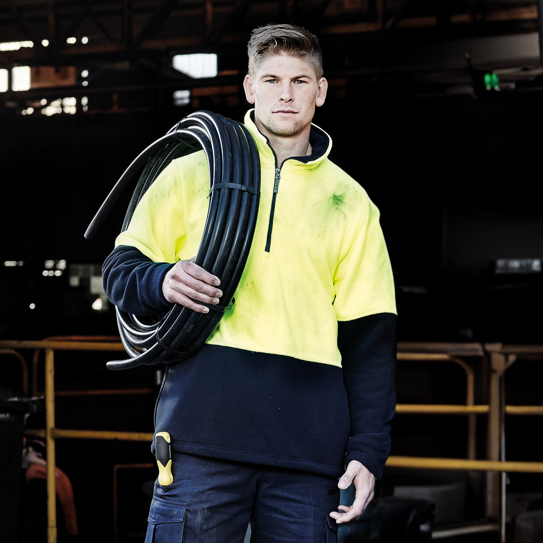 Syzmik The Hi Vis Half Zip Fleece Jumper | Unisex Shirts & Tops