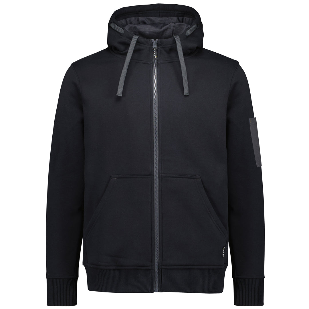 Syzmik The Barry Zip Through Hoodie | Adults Black/Charcoal Outerwear