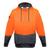 Syzmik The Hi Vis Textured Jacquard Hoodie | Pullover | Unisex Orange/Charcoal Shirts & Tops