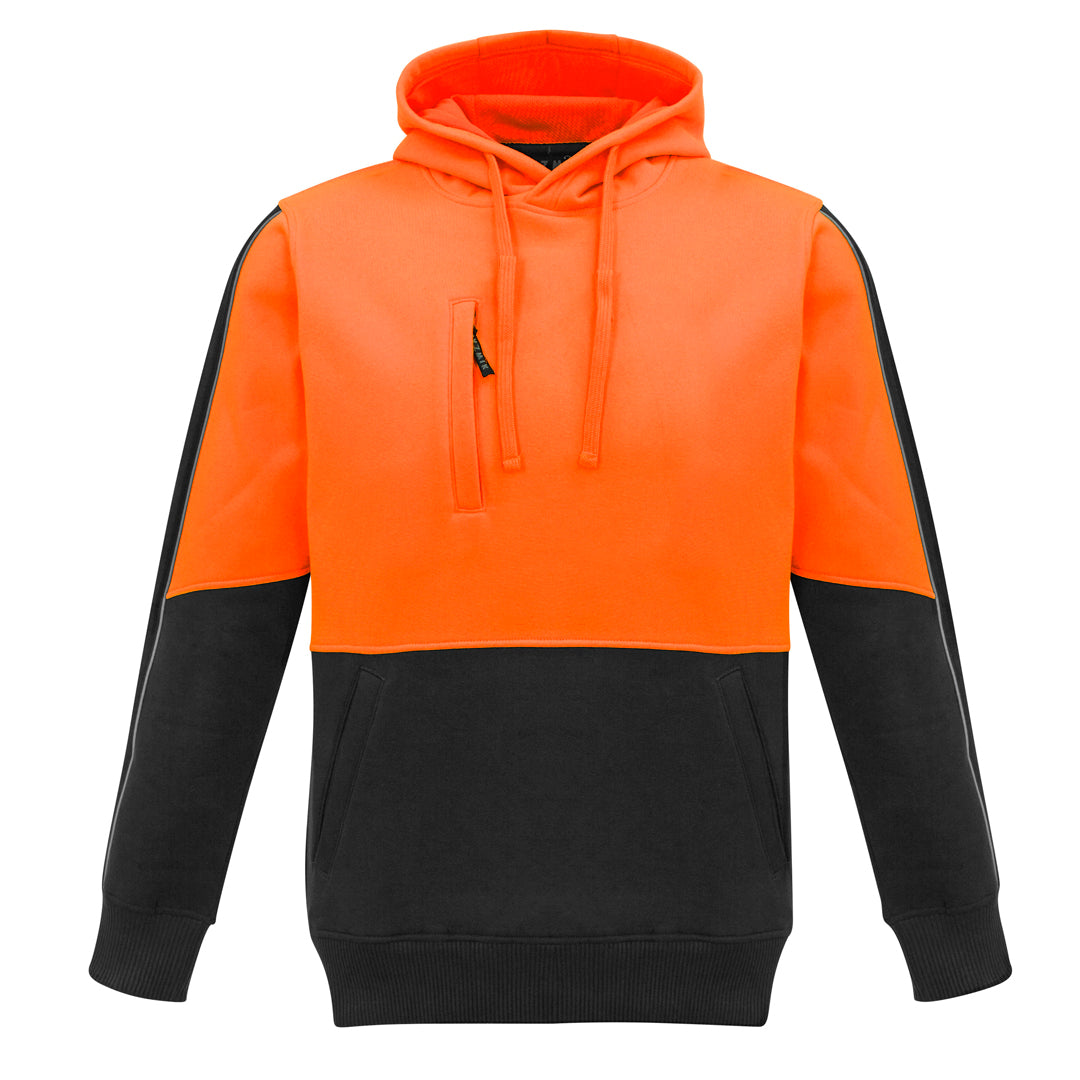 Syzmik The Grant Hoodie | Mens | Pullover Orange/Black Outerwear