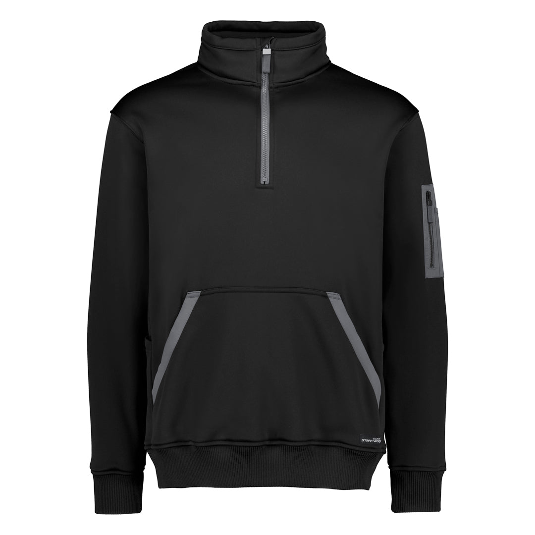 Streetworx The Water Resistant Zip Jumper | Adults Black Outerwear