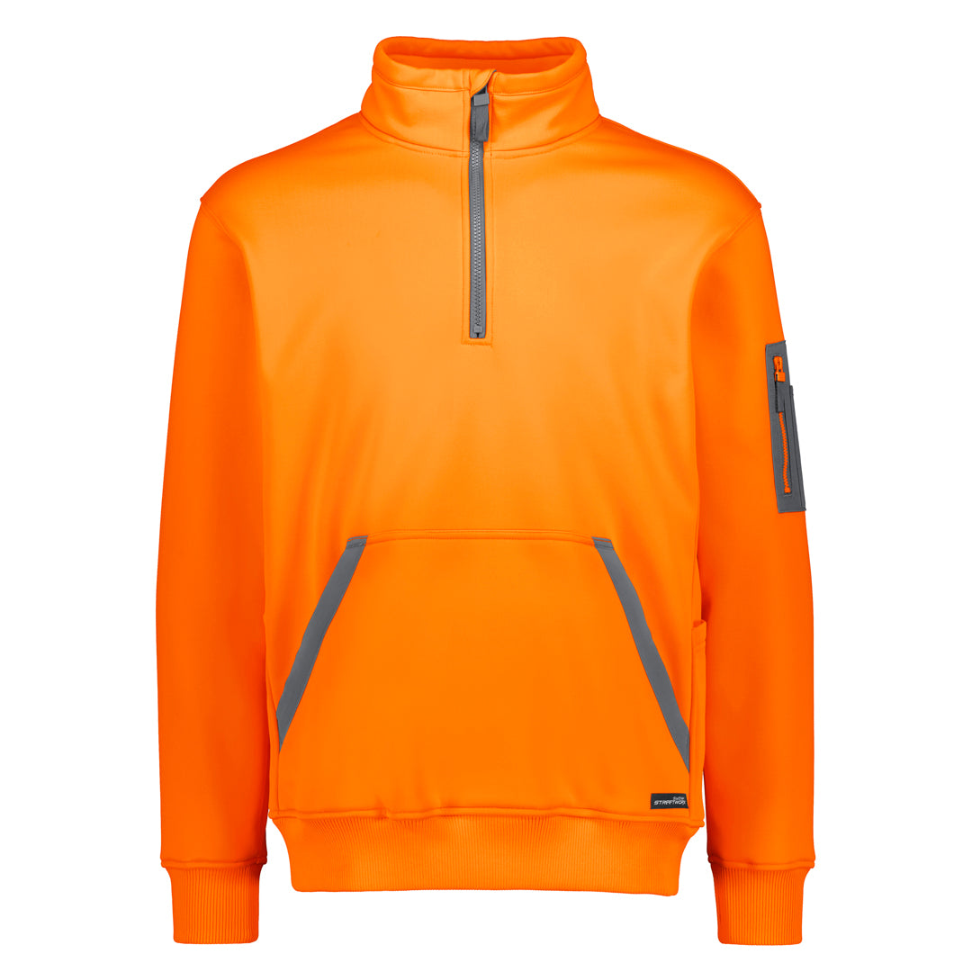 Streetworx The Water Resistant Zip Jumper | Adults Hi Vis Orange Outerwear