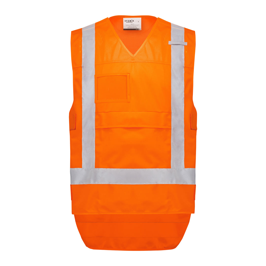 Syzmik The NSW Rail Hi Vis Vest | Adults Orange Work Safety Protective Gear