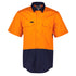 Syzmik The Hi Vis Work Shirt | Adults | Short Sleeve Orange/Navy Shirts & Tops