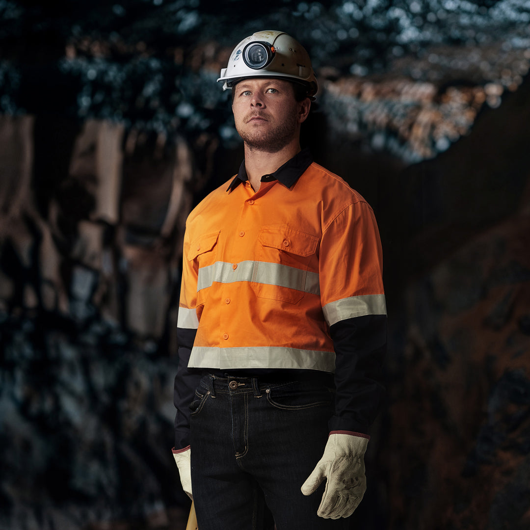 Syzmik The Steve Shirt | Mens | Long Sleeve Work Safety Protective Gear