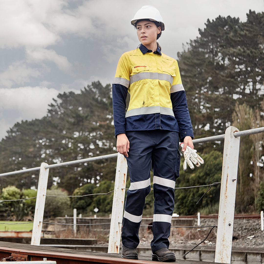 Syzmik The Flame Resistant Taped Shirt | Ladies Work Safety Protective Gear