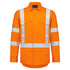 Syzmik The Flame Resistant X Back Taped Shirt | Adults Orange Work Safety Protective Gear