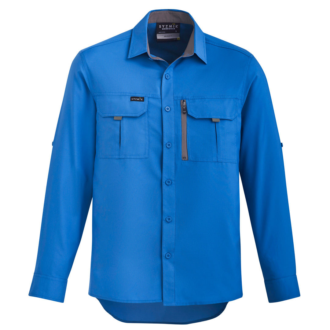 Syzmik The Outdoor Shirt | Unisex | Long Sleeve Cobalt Shirts & Tops