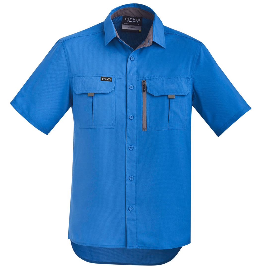 Syzmik The Outdoor Shirt | Unisex | Short Sleeve Cobalt Shirts & Tops
