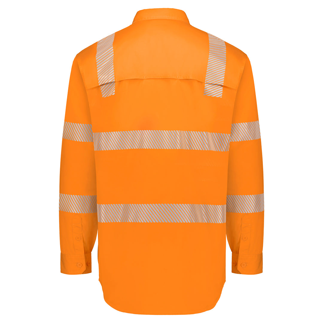 Syzmik The Hi Vis Vic Rail Shirt | Long Sleeve Work Safety Protective Gear