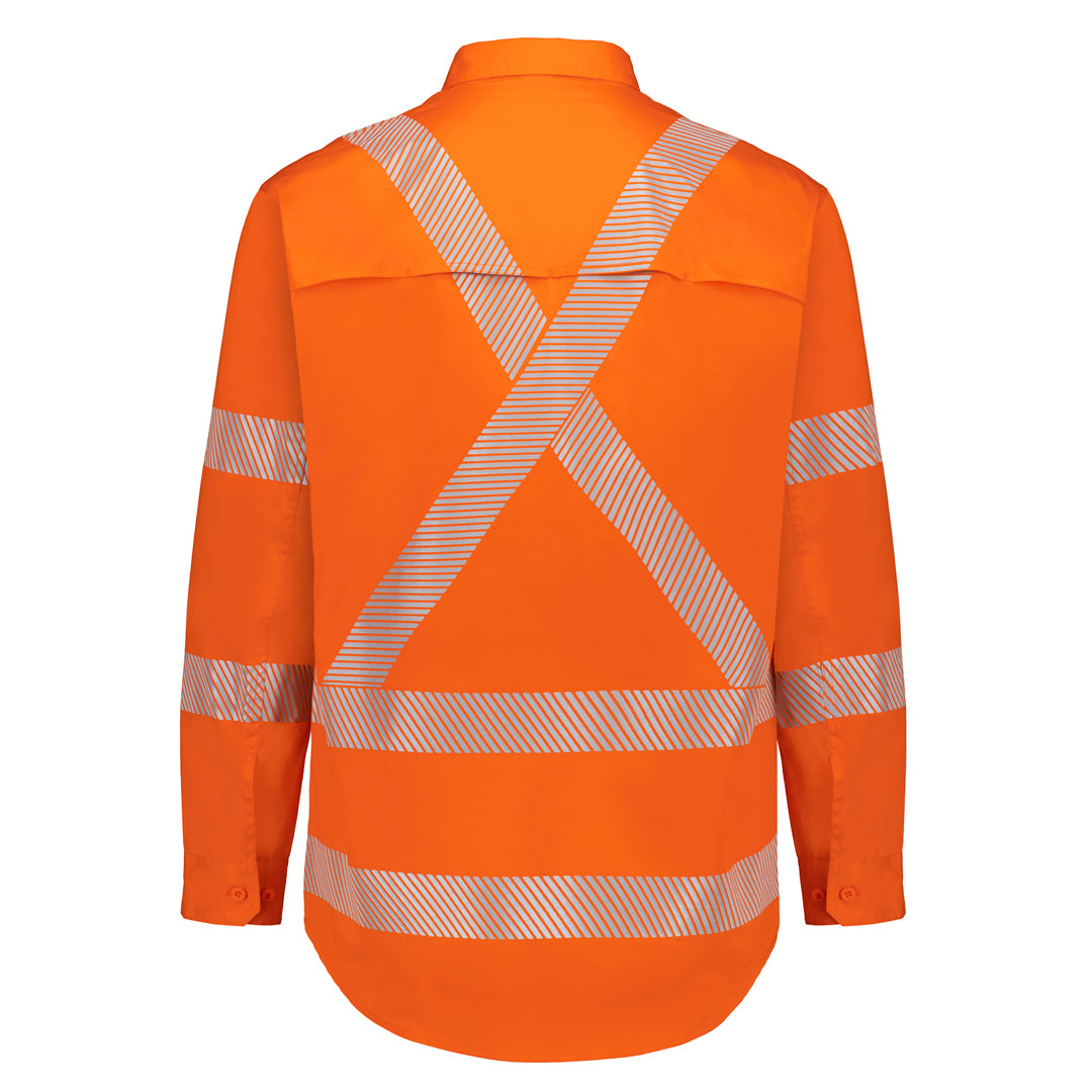 Syzmik The Hi Vis X Back Segmented Shirt | Adults Work Safety Protective Gear