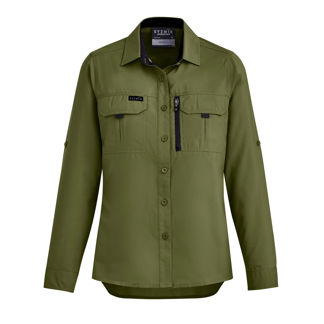 Syzmik The Outdoor Shirt | Ladies | Long Sleeve Army Shirts & Tops