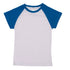 Ramo The Raglan Tee | Kids White/Azure Baby & Toddler Tops