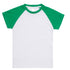 Ramo The Raglan Tee | Kids White/Green Baby & Toddler Tops